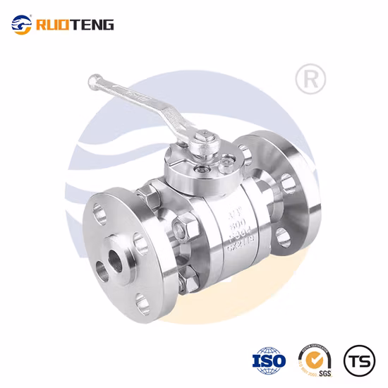 API 6D / API 608 Acero al carbono forjado / Acero inoxidable / 150 lb/300 lb/600 lb/900 lb/1500 lb/2500 lb Flotante de alta presión / Válvula de bola de muñón (Q347F)
